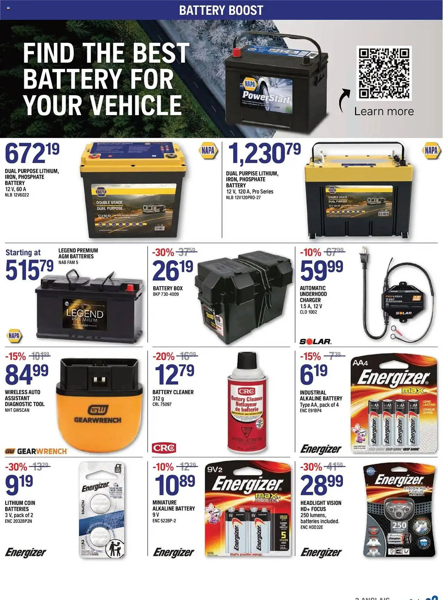 NAPA Auto Parts flyer from October 1 to November 1 2025 - flyer page 2