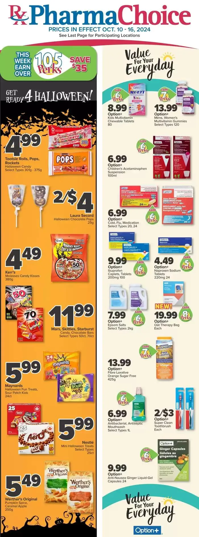 PharmaChoice Weekly ad from October 10 to October 16 2024 - flyer page 1