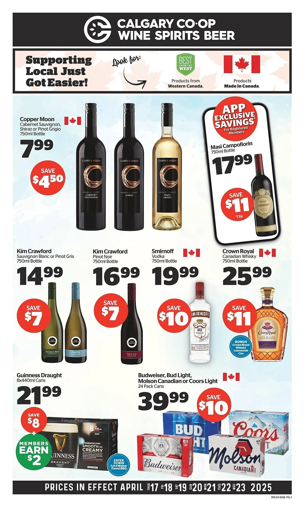 Calgary Co-op flyer from April 17 to April 23 2025 - flyer page 1