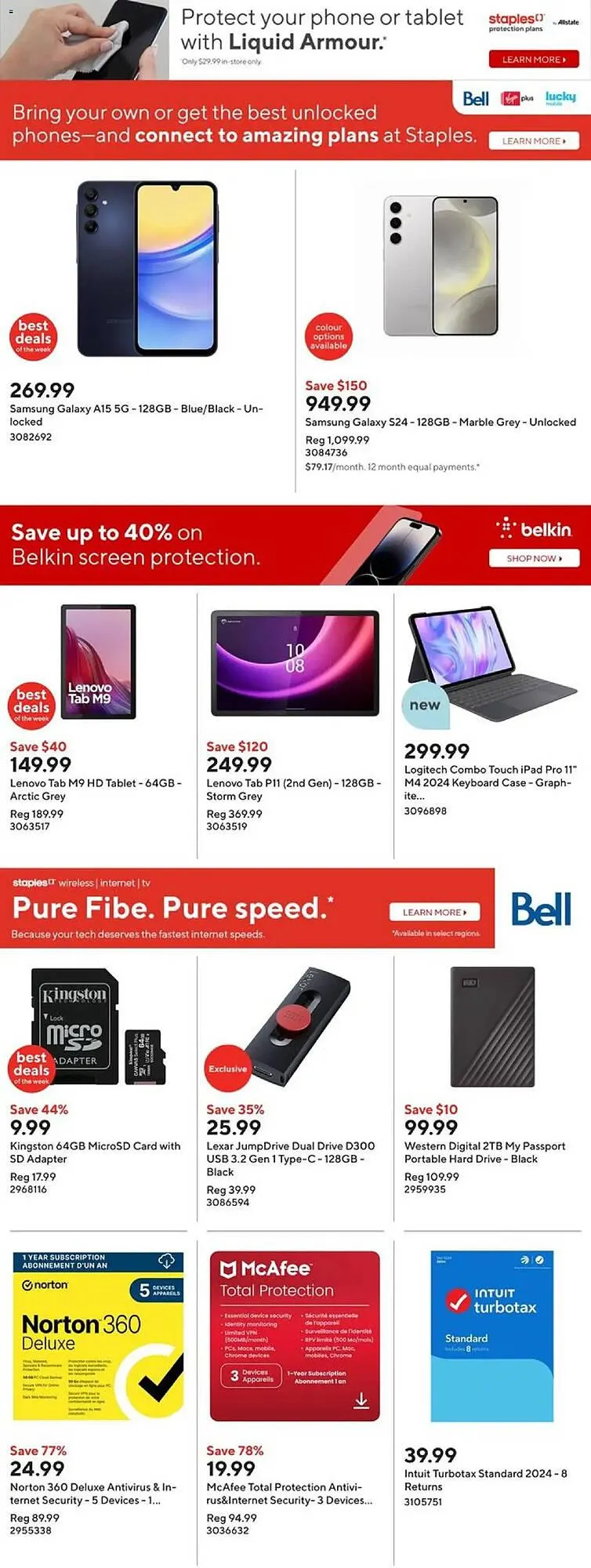 Staples flyer from January 8 to January 14 2025 - flyer page 15