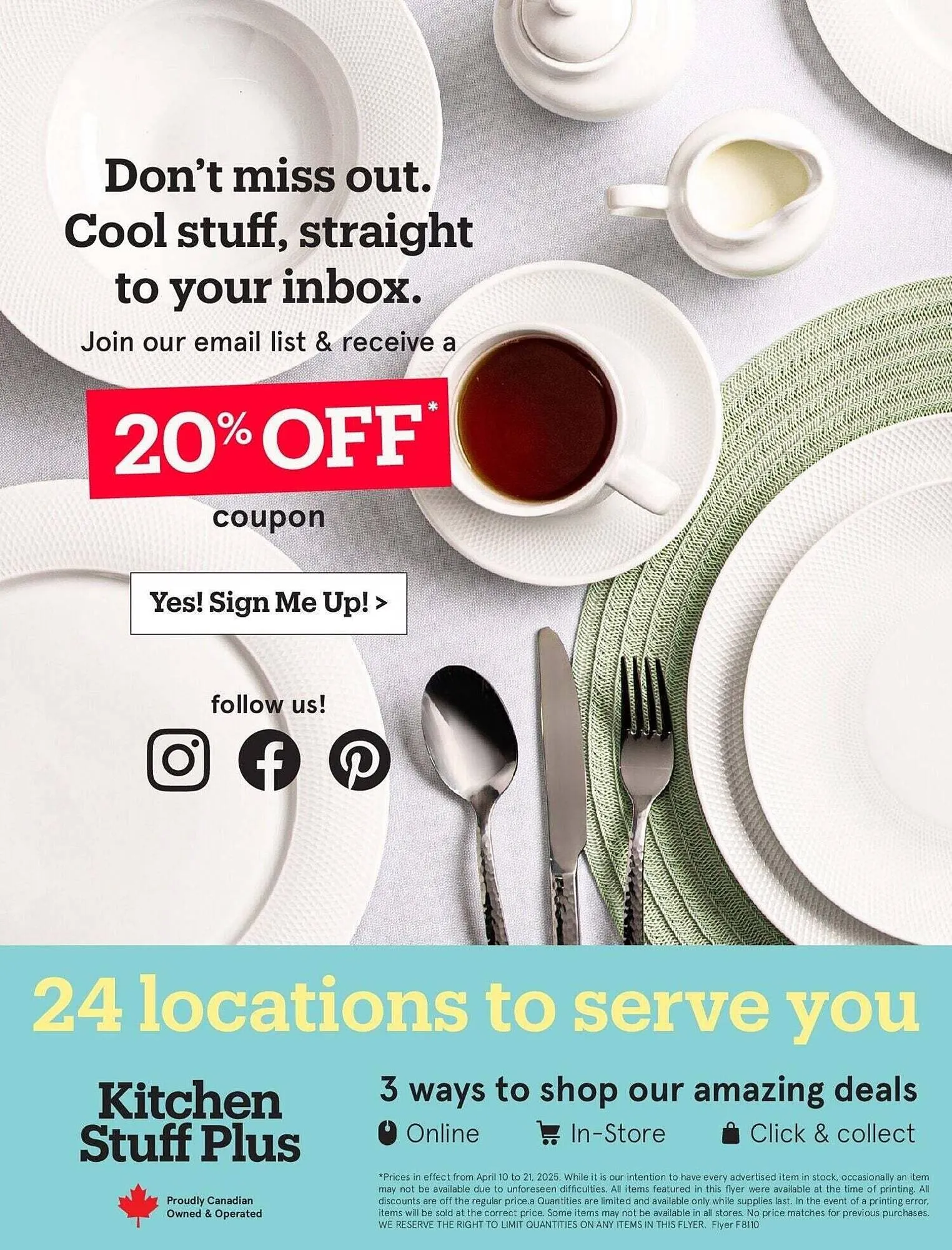 Kitchen Stuff Plus flyer from April 10 to April 22 2025 - flyer page 14