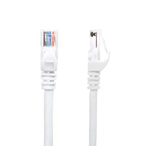 Cat6 24AWG Snagless UTP PVC Ethernet Network Patch Cable, White - PrimeCables®