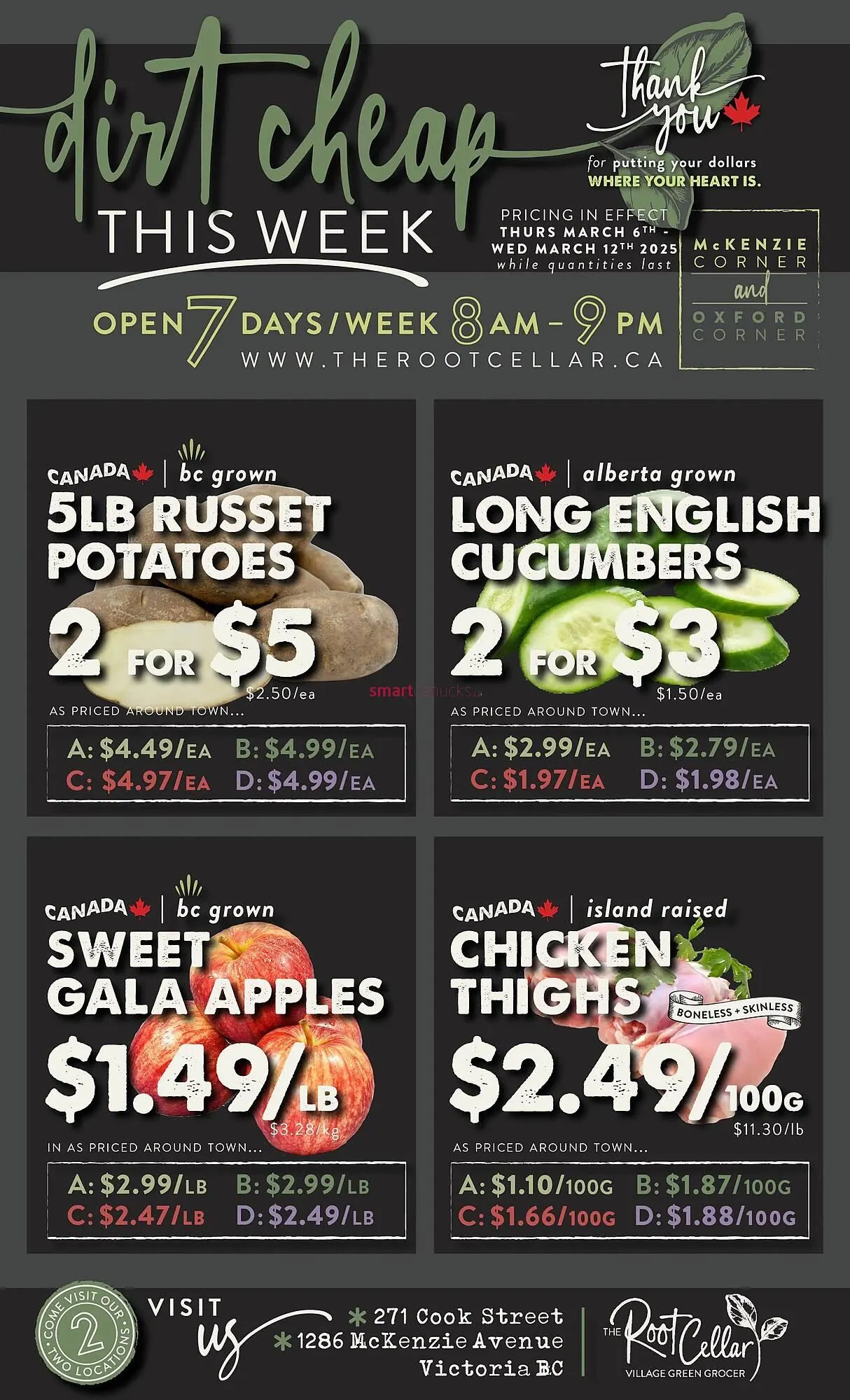 The Root Cellar flyer from March 7 to March 20 2025 - flyer page 1