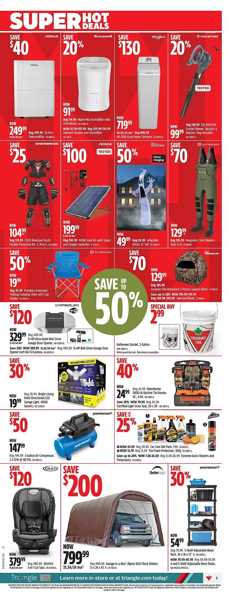 Canadian Tire flyer from October 2 to October 8 2025 - flyer page 3