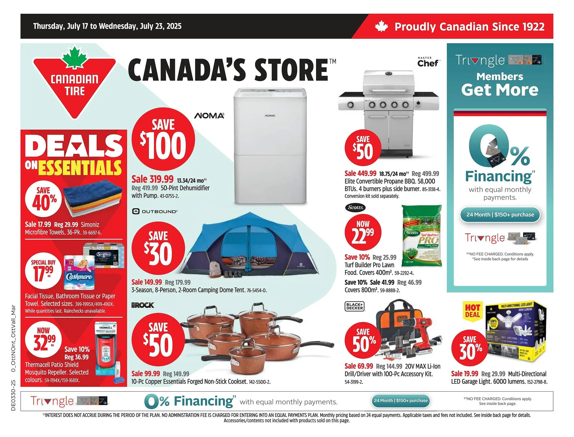 Canadian Tire flyer from July 17 to July 23 2025 - flyer page 1