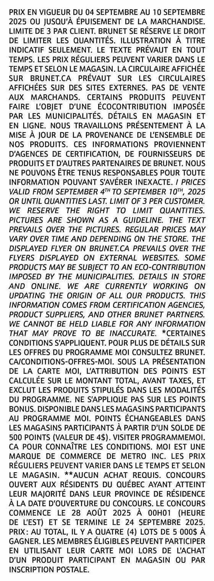 Brunet flyer from September 3 to September 10 2025 - flyer page 14