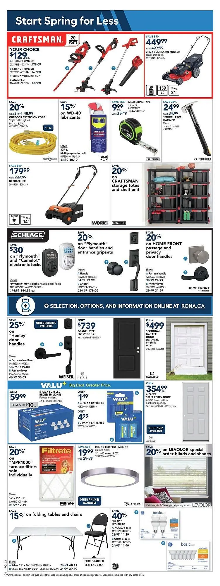 RONA flyer from March 28 to April 4 2025 - flyer page 6