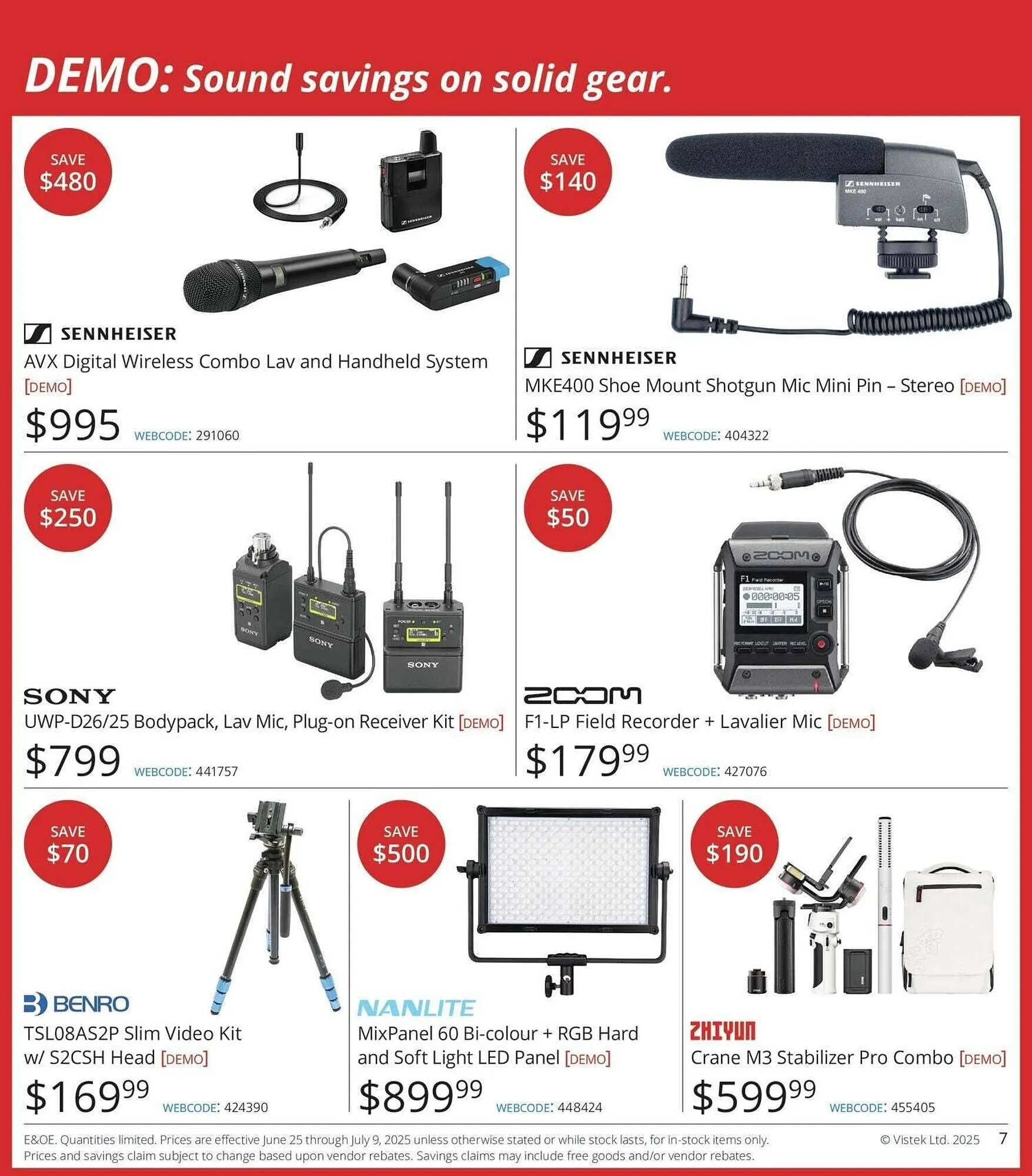 Vistek flyer from June 26 to July 3 2025 - flyer page 7
