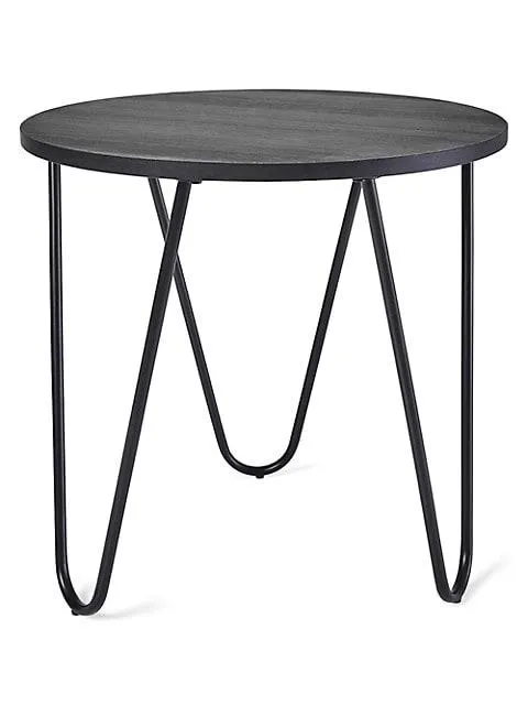 Noir Round Side Table