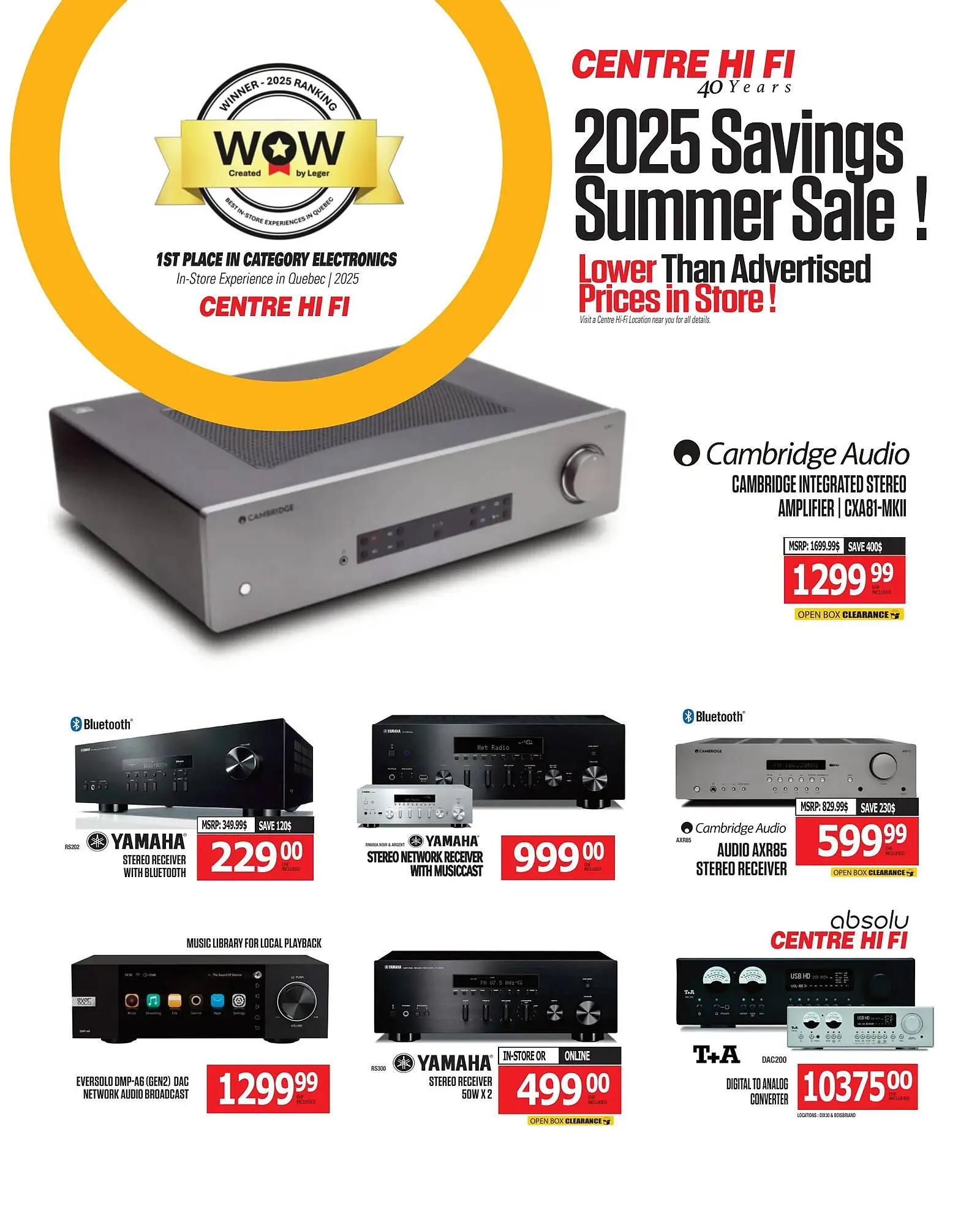 Centre Hi-Fi flyer from July 18 to July 24 2025 - flyer page 42