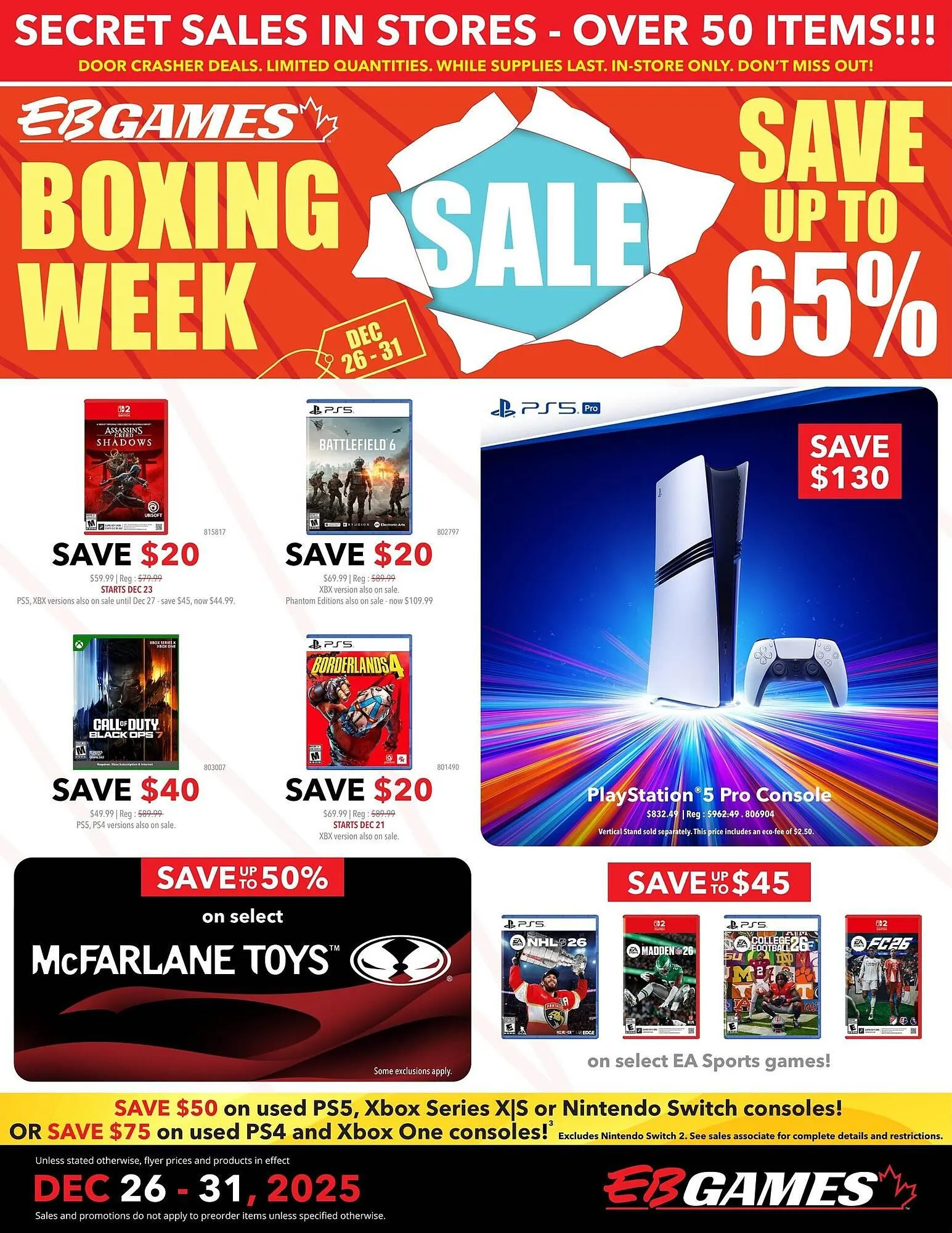 EB Games flyer from December 26 to December 31 2025 - flyer page 1
