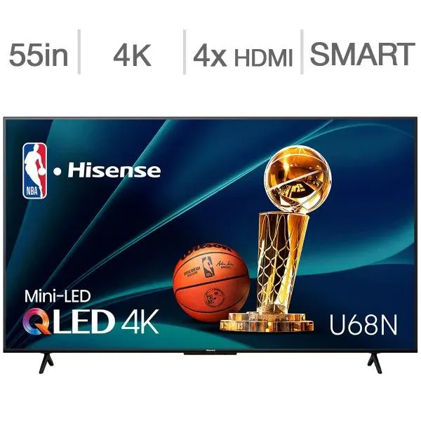 Hisense 55" Class - U68N Series - 4K QLED Mini LED TV