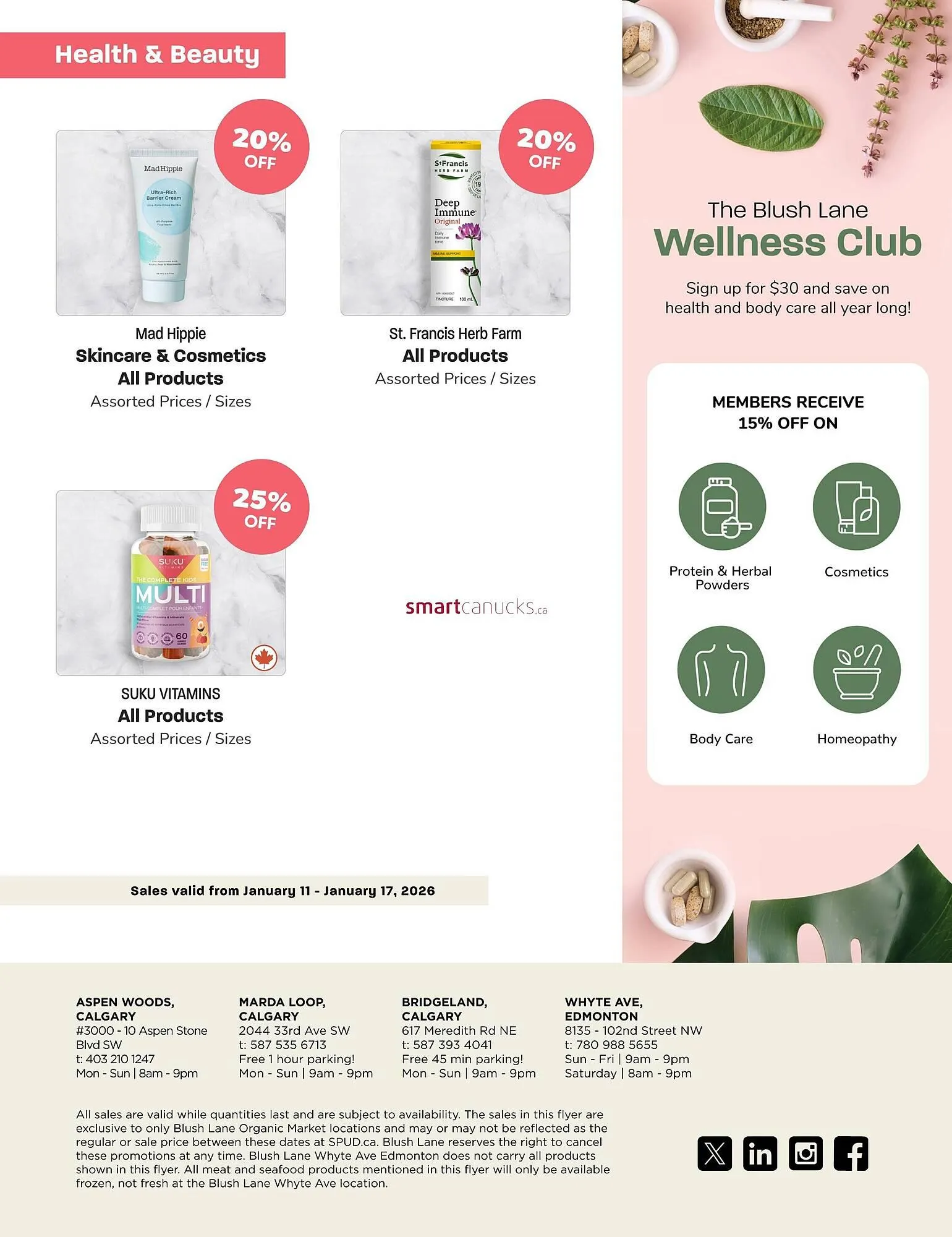 Blush Lane Organics flyer from January 11 to January 17 2026 - flyer page 5