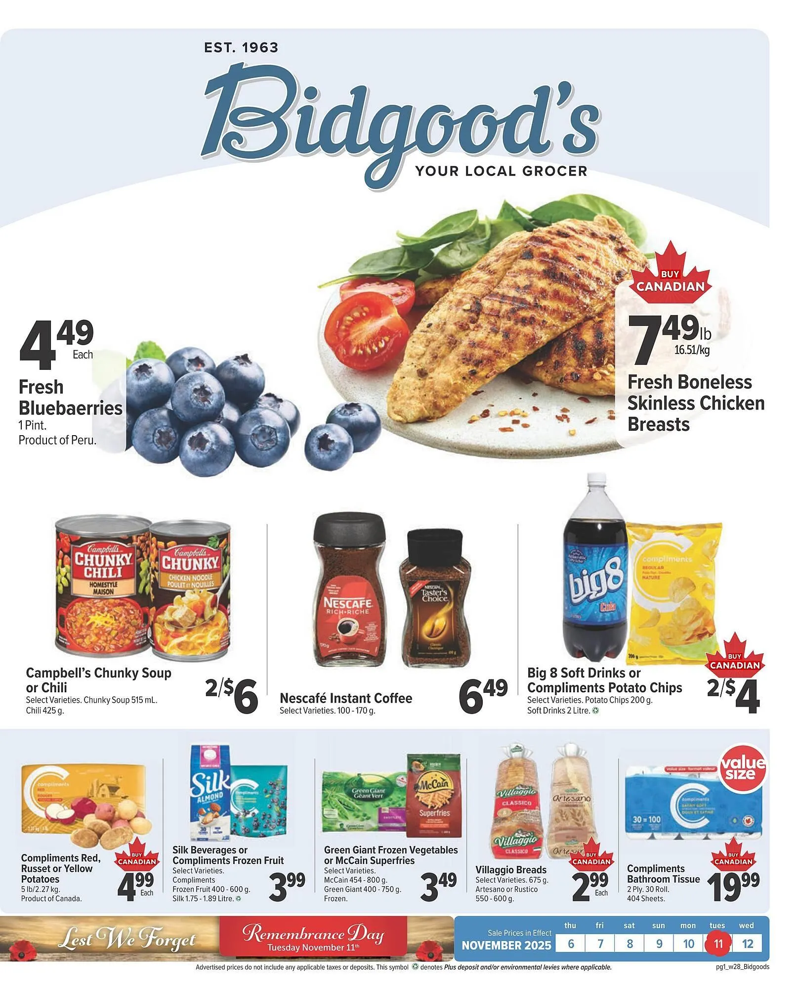 Bidgood's flyer from November 6 to November 12 2025 - flyer page 1