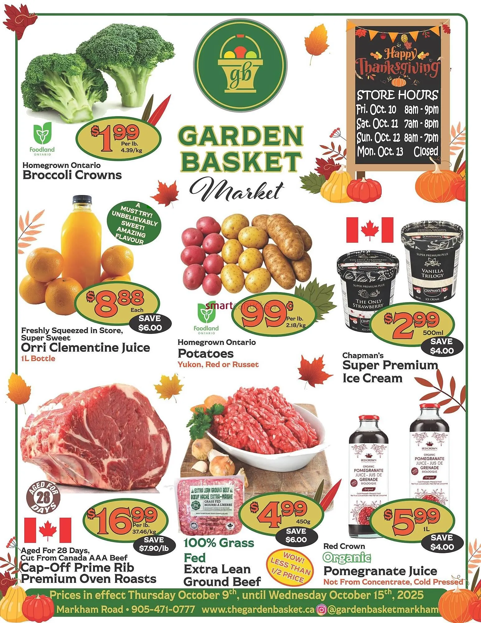 The Garden Basket flyer from October 9 to October 15 2025 - flyer page 1
