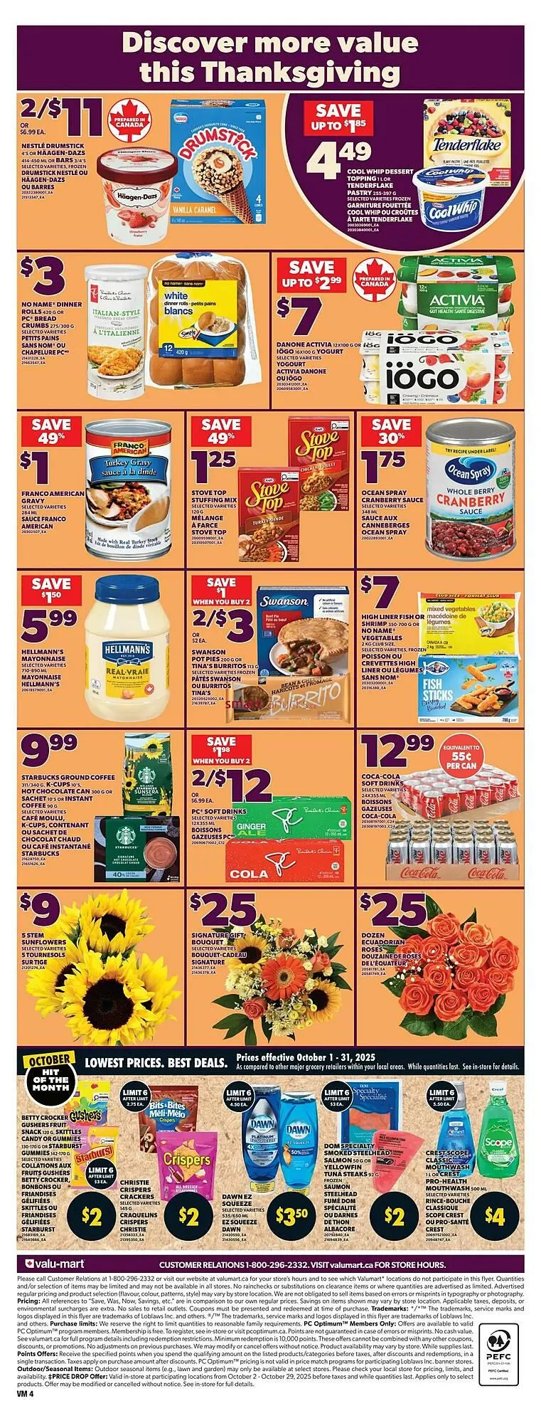 Valu-mart flyer from October 2 to October 8 2025 - flyer page 4