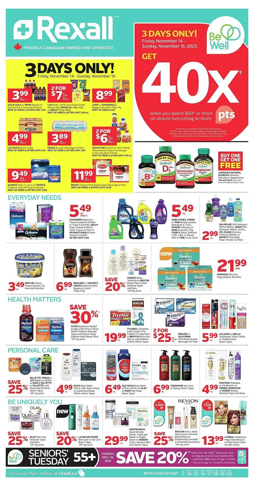 Rexall flyer from November 13 to November 20 2025 - flyer page 1