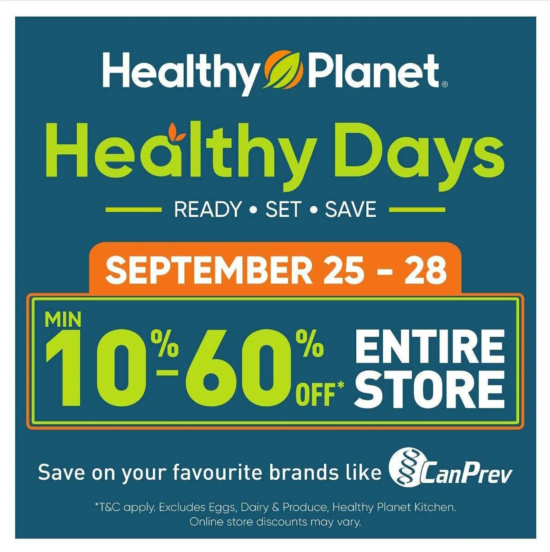 Healthy Planet flyer from September 25 to September 29 2025 - flyer page 1