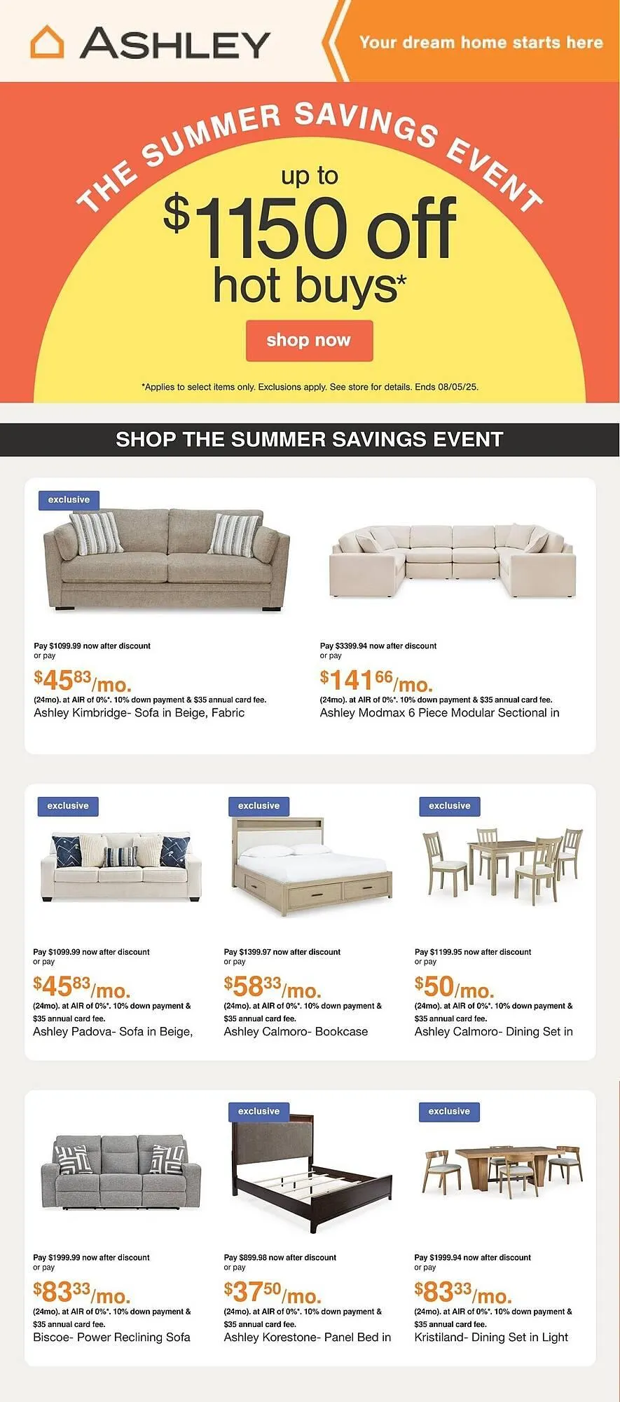 Ashley Furniture flyer - 1
