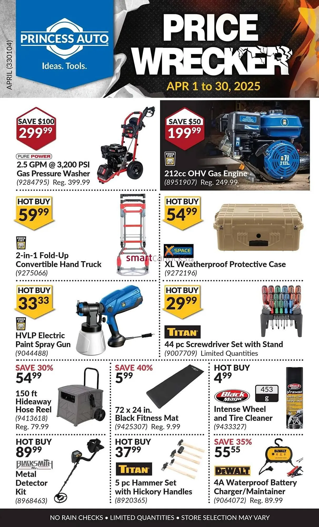 Princess Auto flyer from April 1 to April 30 2025 - flyer page 1