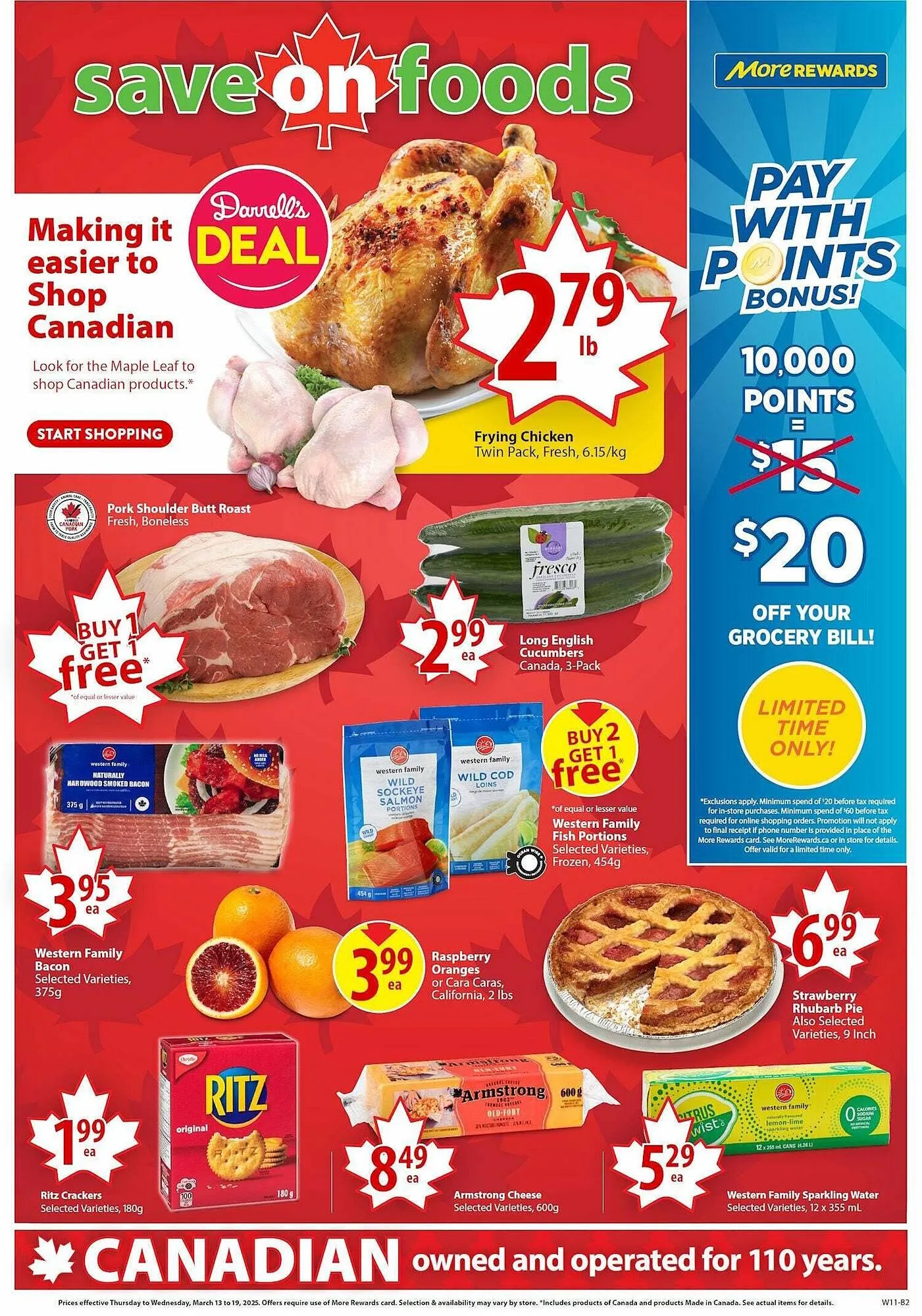 Save on Foods flyer from March 13 to March 20 2025 - flyer page 1