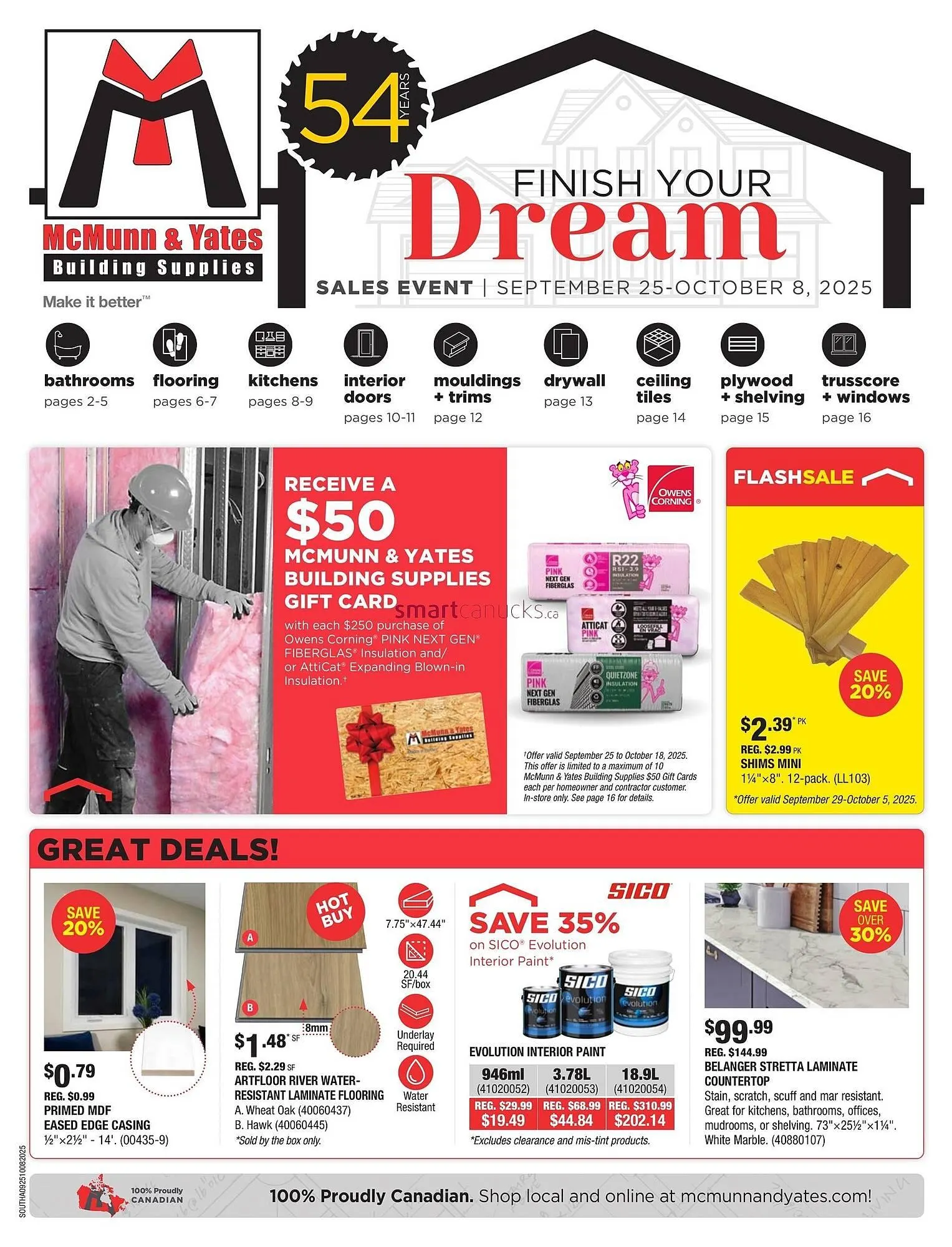McMunn & Yates Building Supplies flyer from September 24 to September 30 2025 - flyer page 1