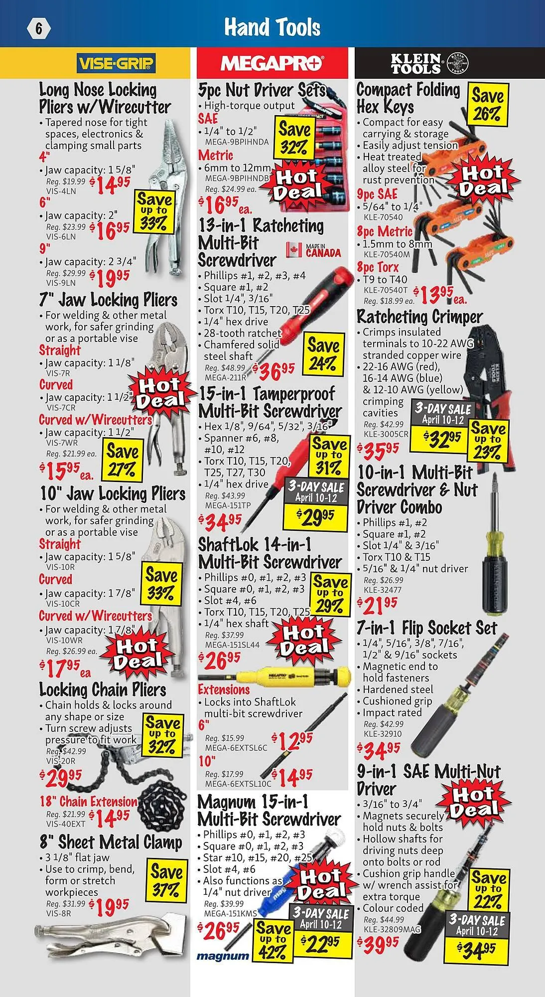 KMS Tools flyer from April 1 to April 30 2025 - flyer page 6
