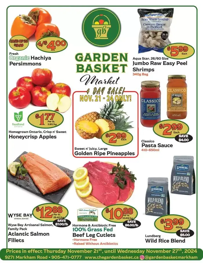 The Garden Basket from November 21 to December 5 2024 - flyer page 1