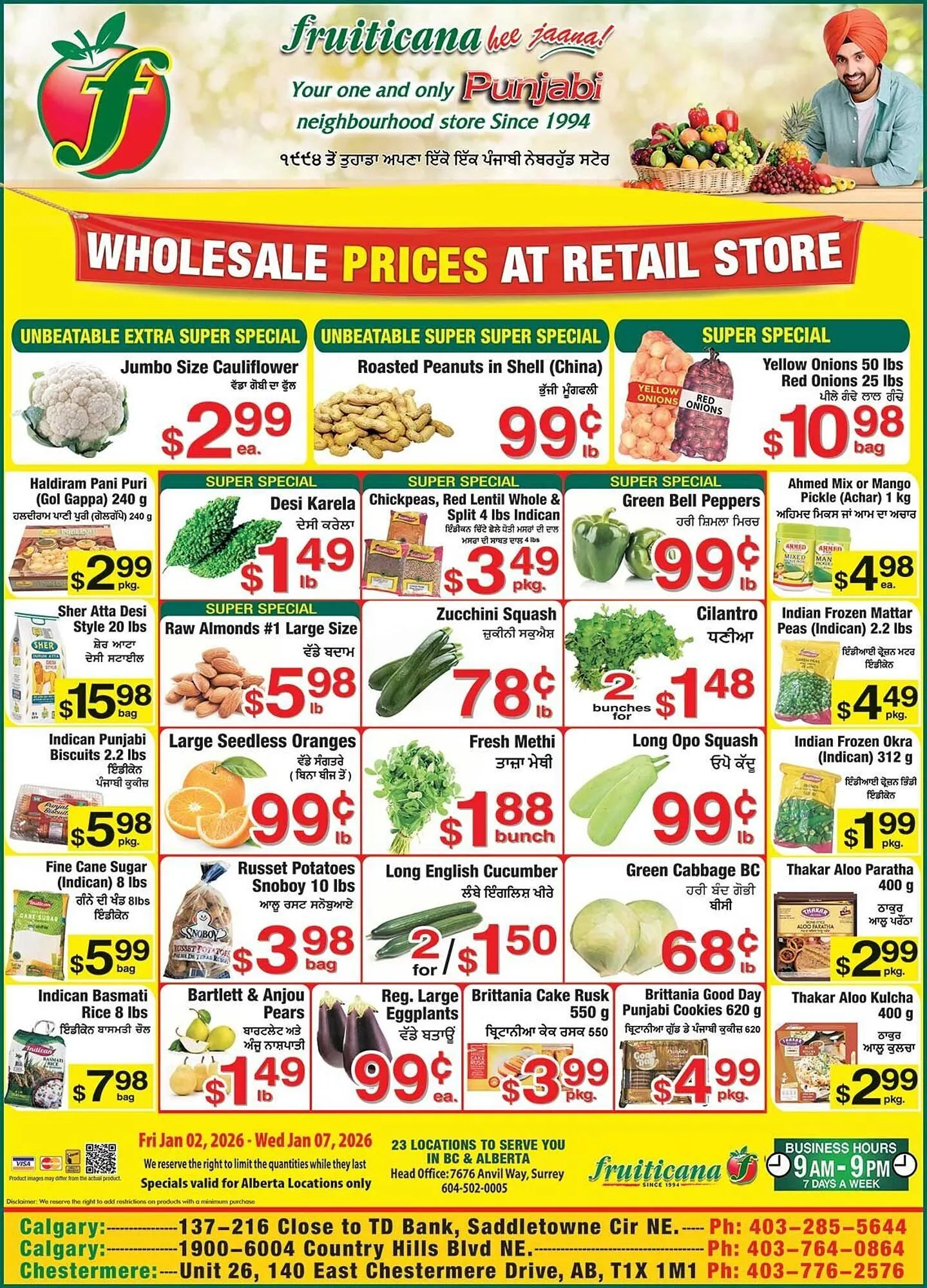 Fruiticana flyer from January 2 to January 8 2026 - flyer page 1