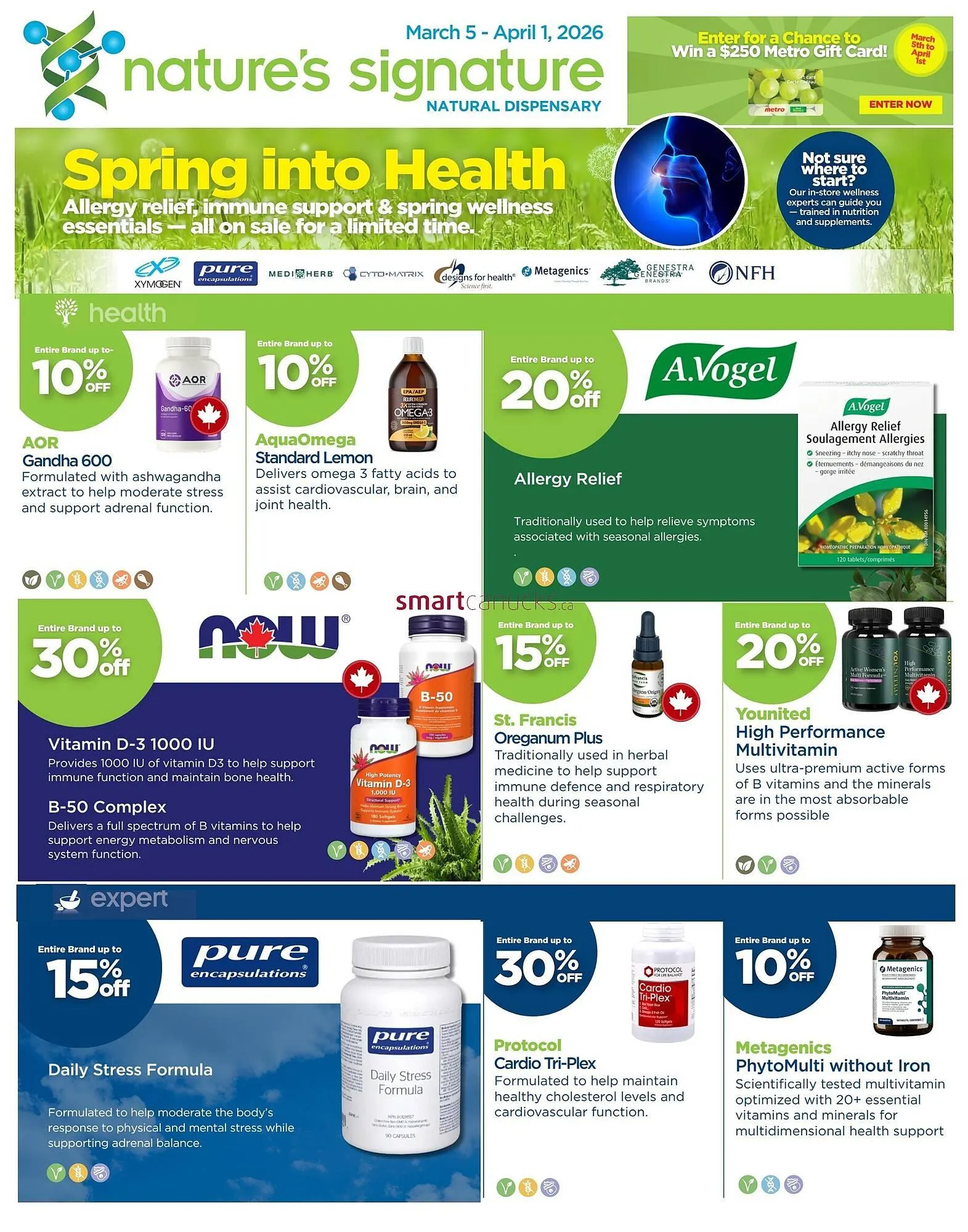 Metro flyer from March 5 to April 1 2026 - flyer page 1