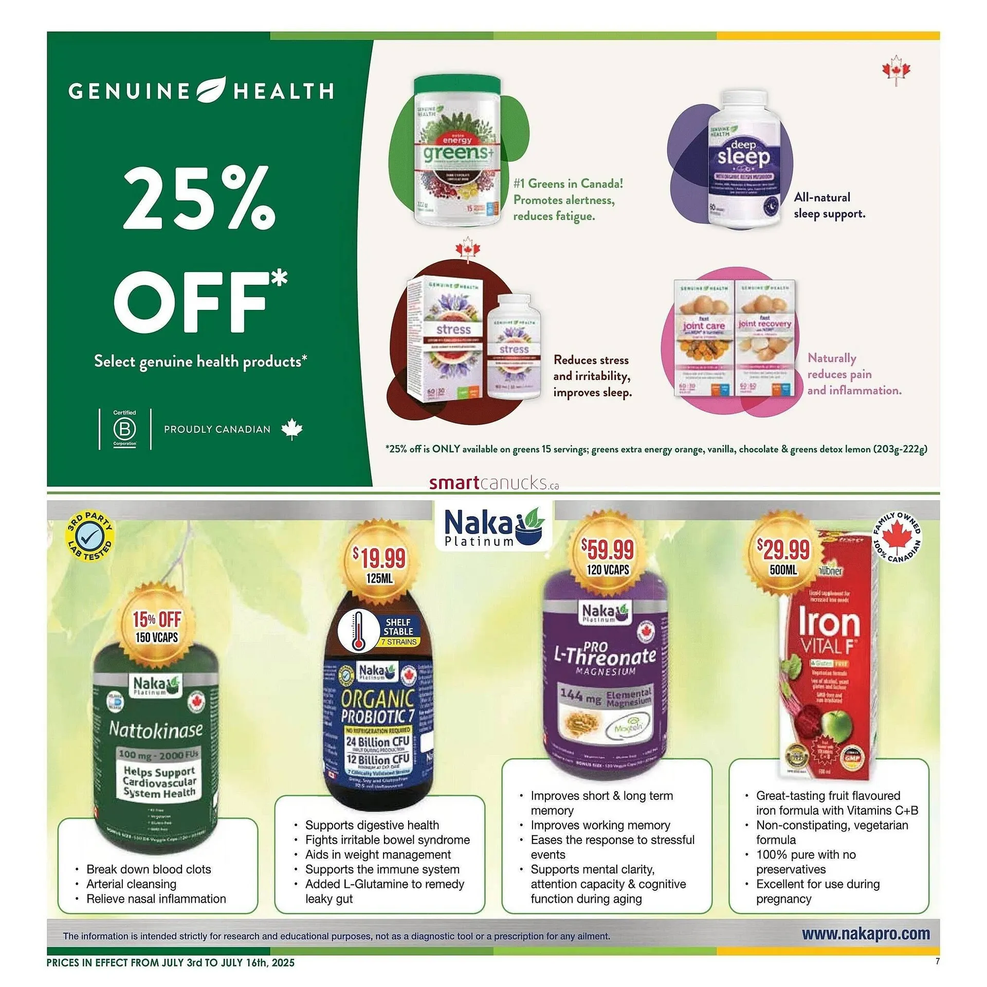 Nature's Emporium flyer from July 1 to July 9 2025 - flyer page 7