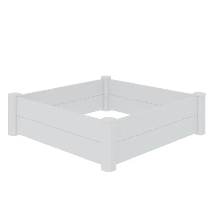 Rapid 1200 x 1200 x 338mm White PVC Raised Garden Bed
