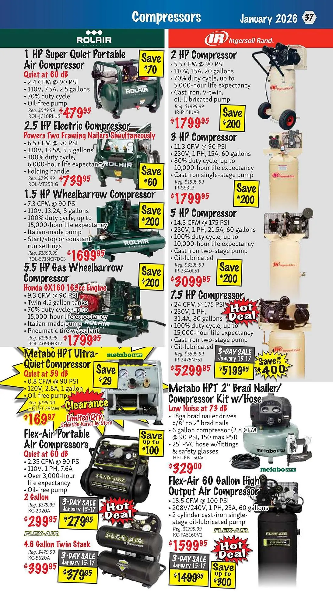 KMS Tools flyer from January 1 to January 31 2026 - flyer page 37
