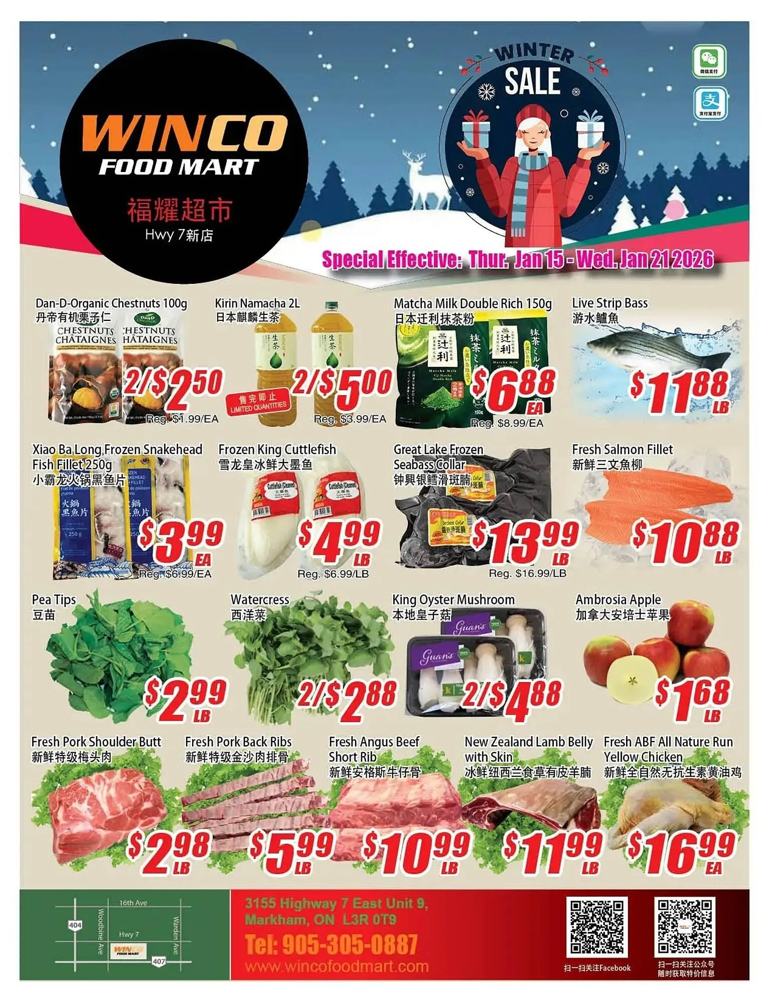 WinCo Food Mart flyer from January 15 to January 21 2026 - flyer page 1