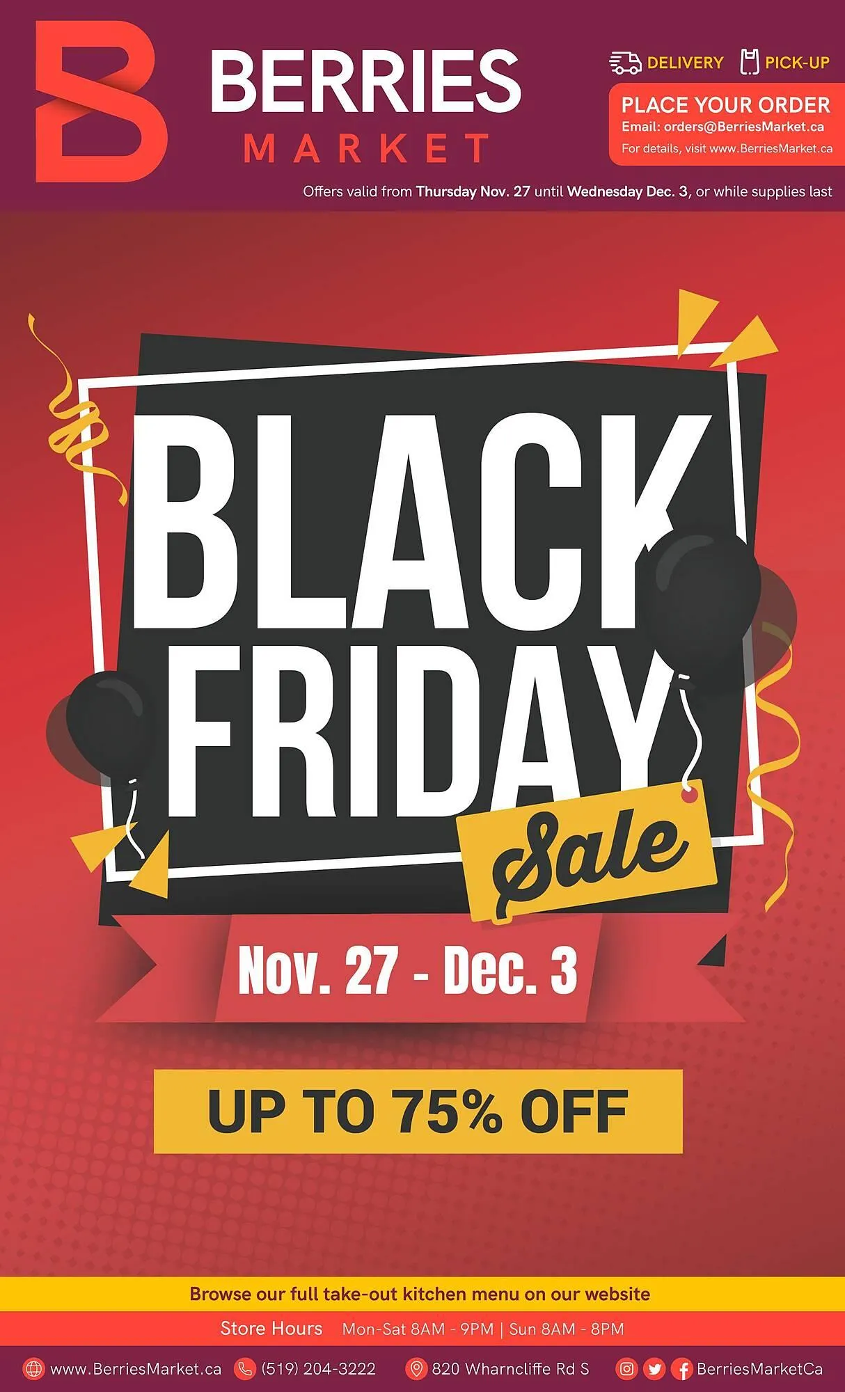 Berries Market flyer from November 27 to December 7 2025 - flyer page 1