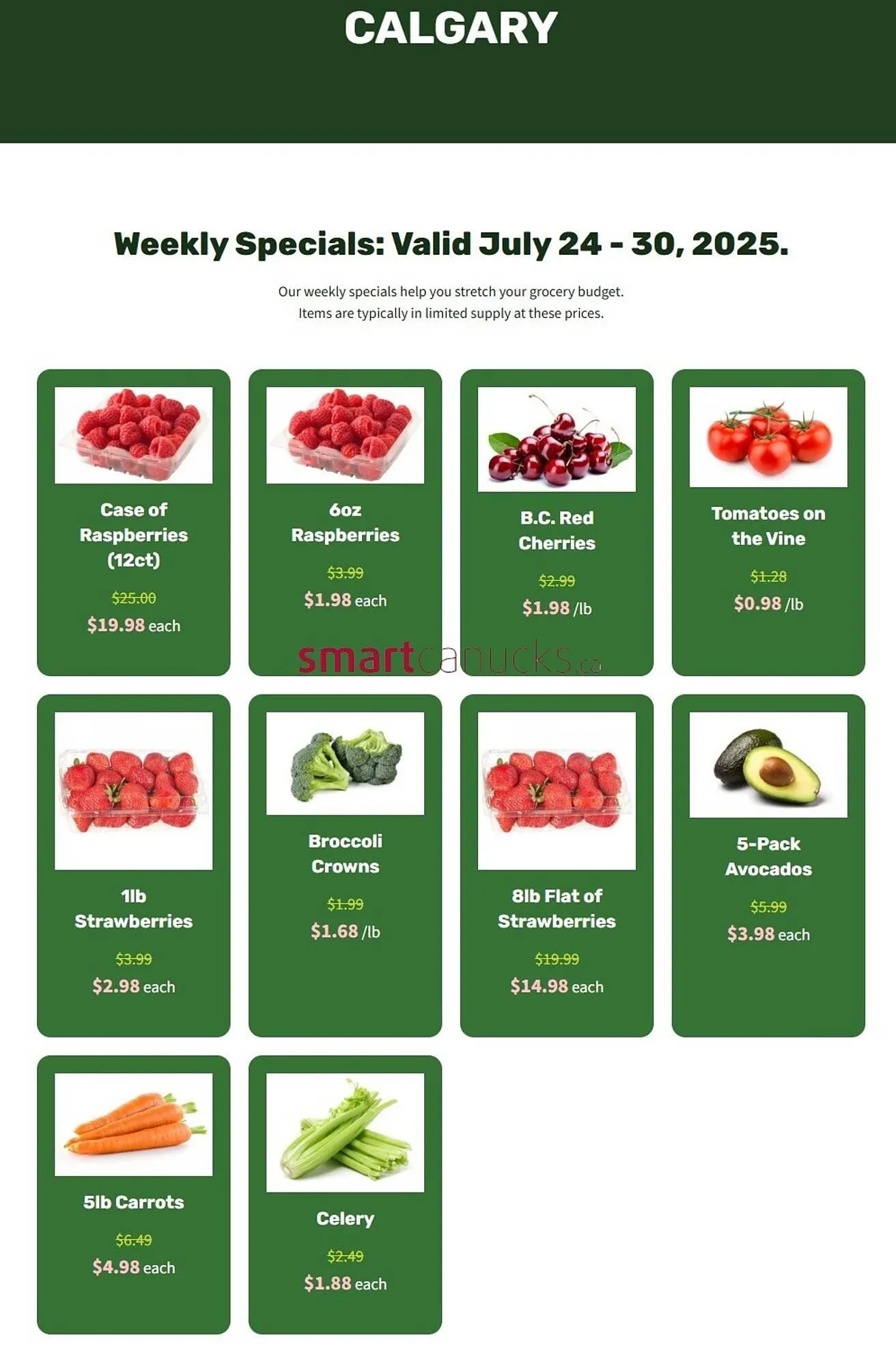 H&W Produce flyer - 1