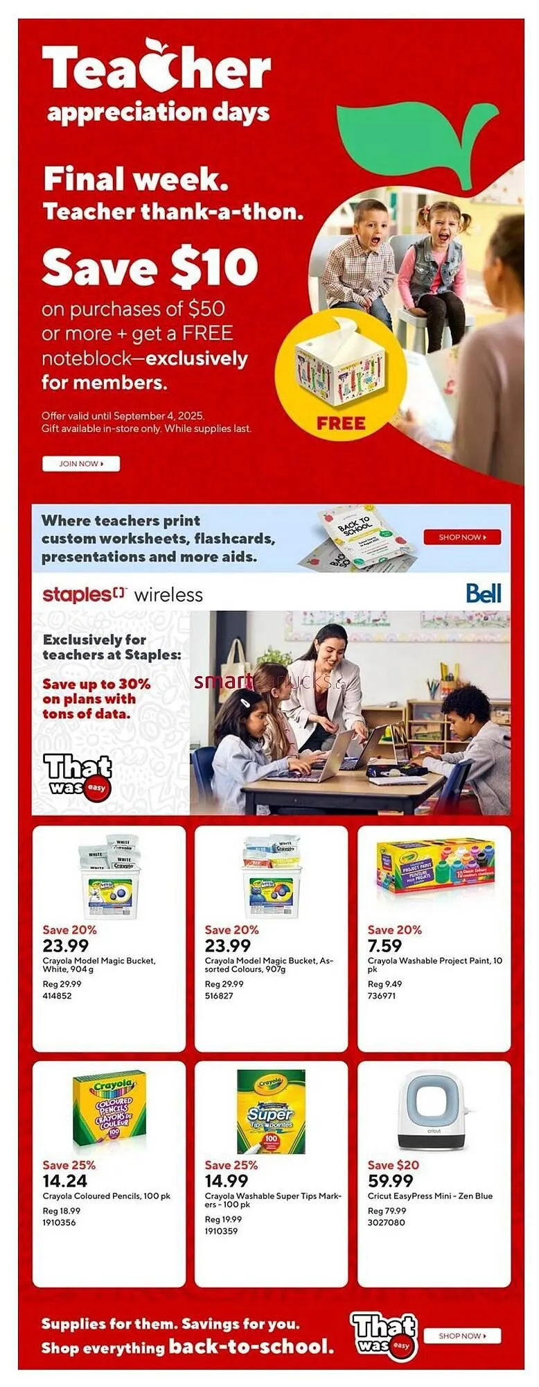 Staples flyer from August 29 to September 4 2025 - flyer page 7