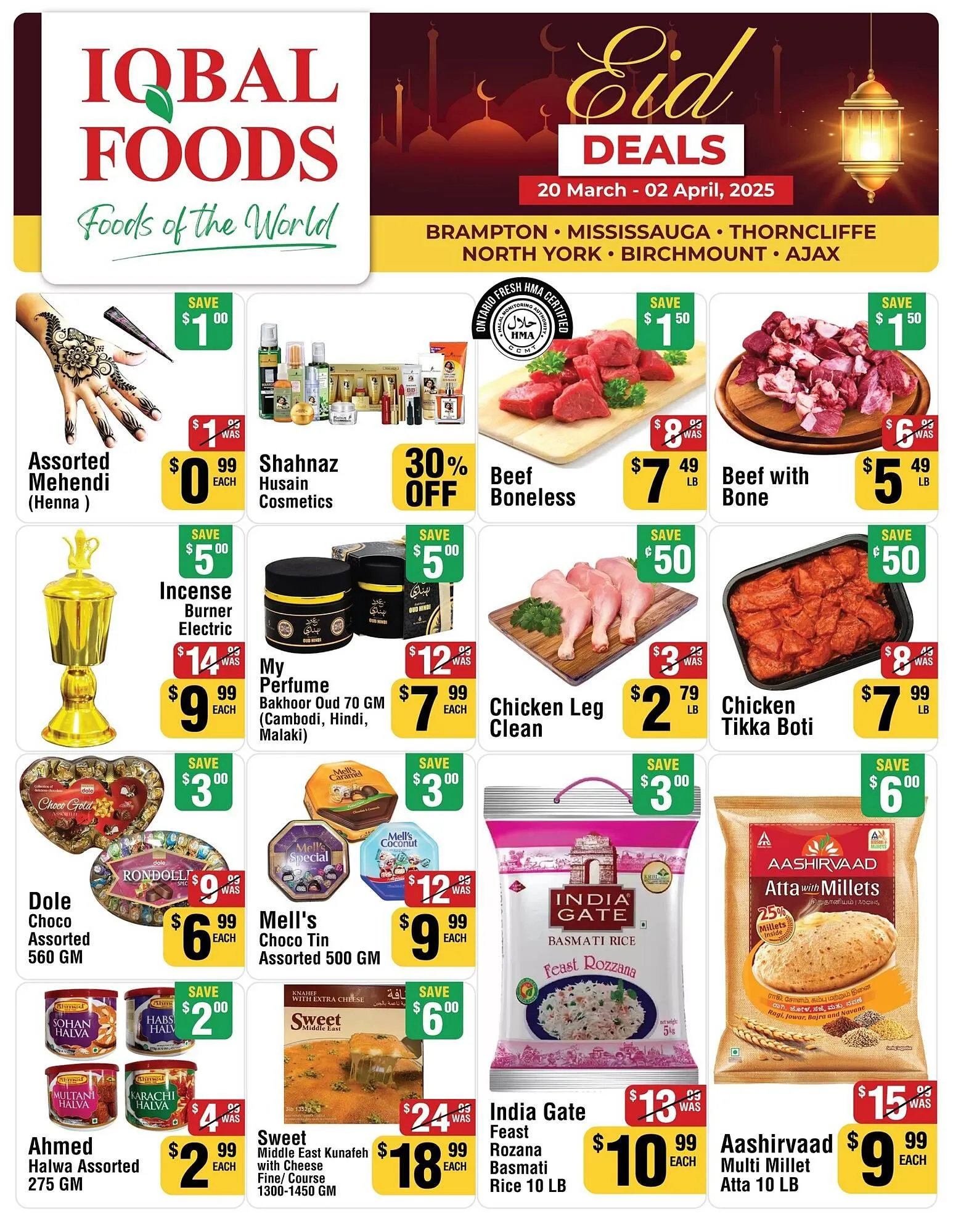 Iqbal Foods flyer from March 20 to April 2 2025 - flyer page 1