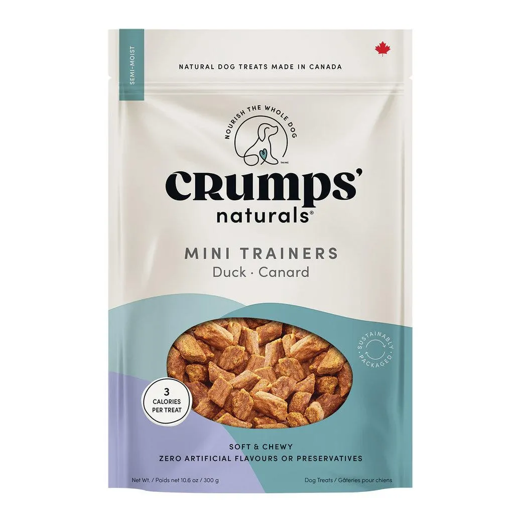 Crumps' Naturals, Mini Trainers Semi Moist Duck