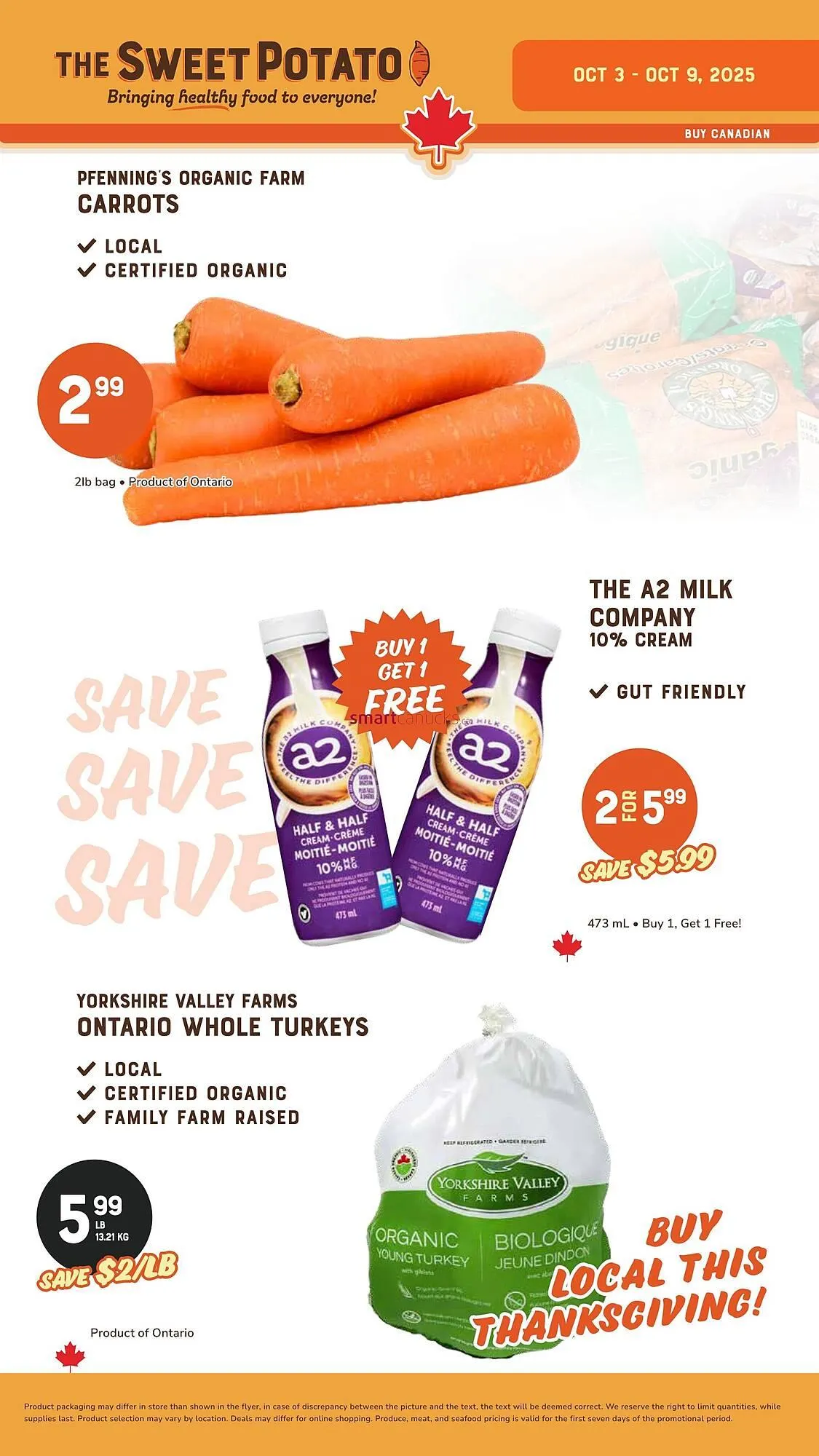 The Sweet Potato flyer from October 3 to October 16 2025 - flyer page 1