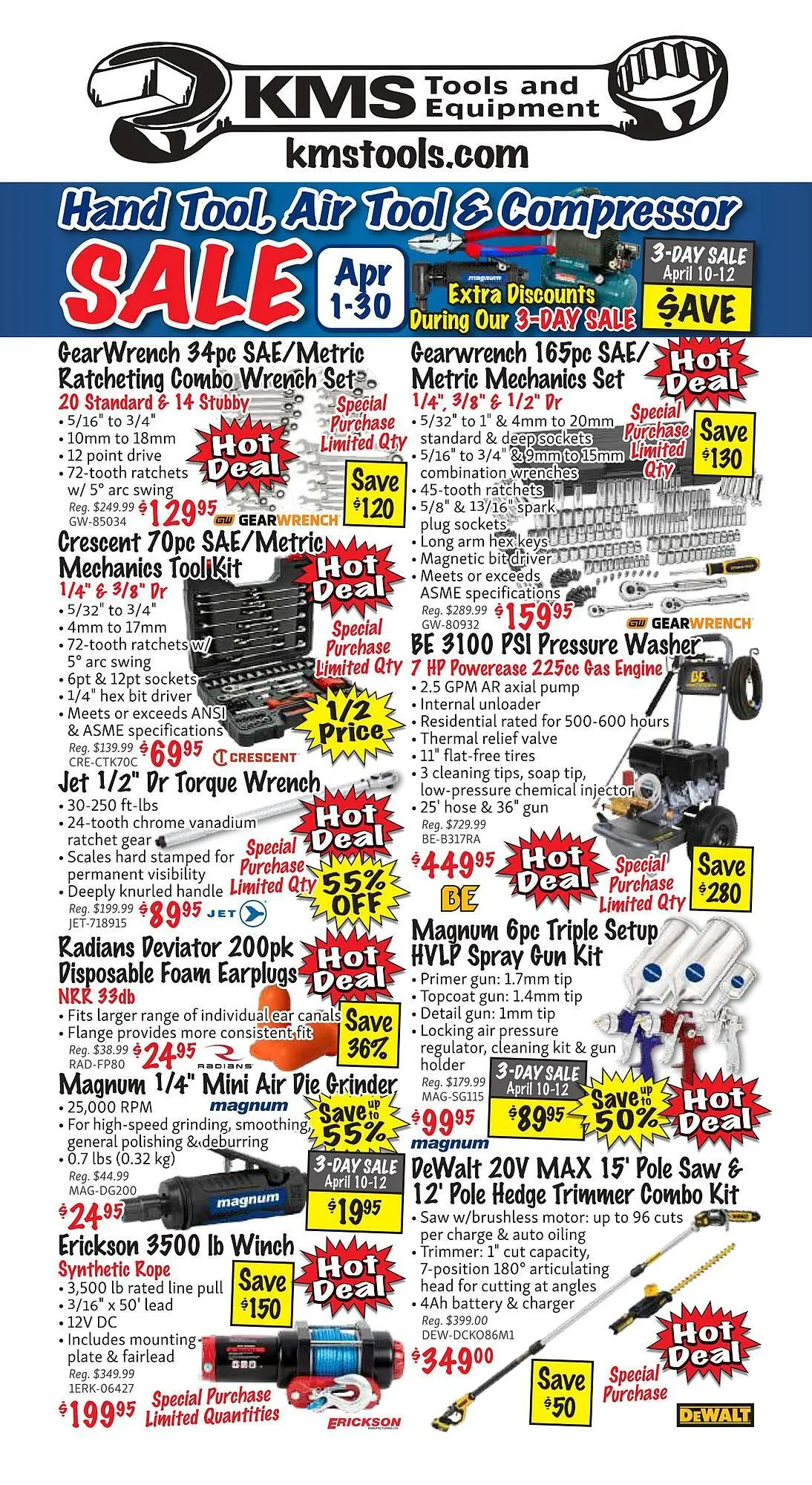 KMS Tools flyer from April 1 to April 30 2025 - flyer page 48