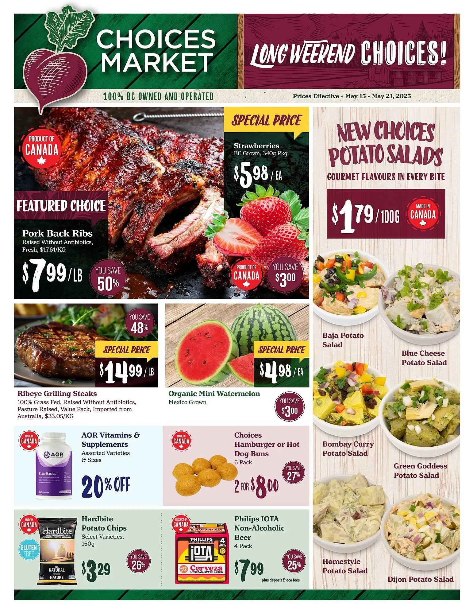 Choices Market flyer from May 15 to May 21 2025 - flyer page 1