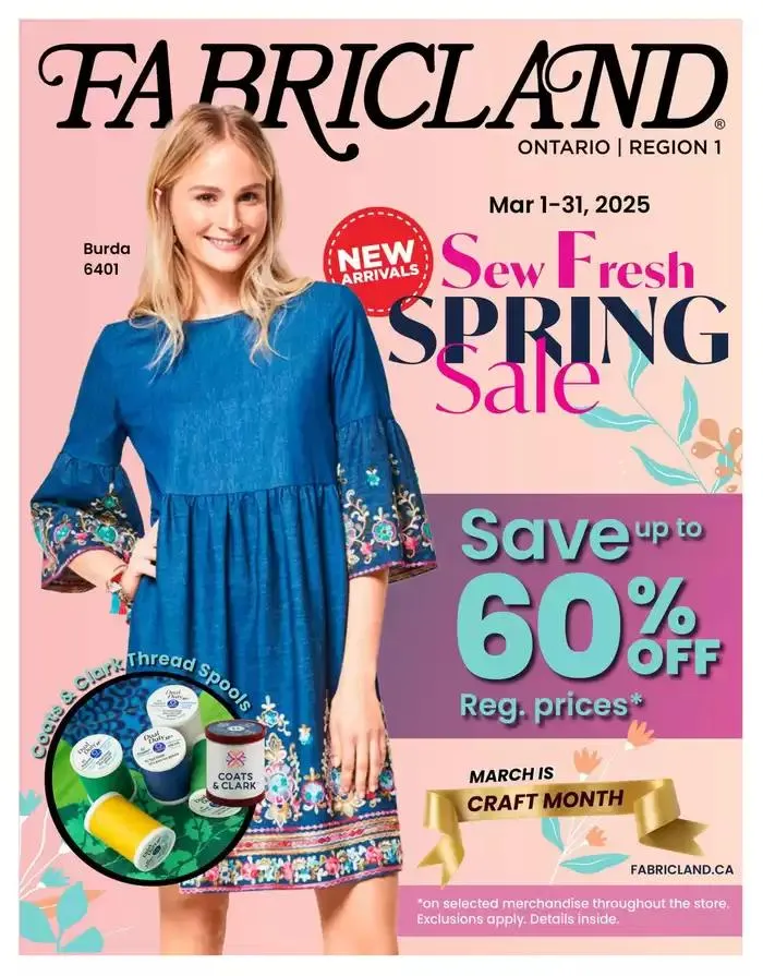 Flyer from March 1 to March 31 2025 - flyer page 1