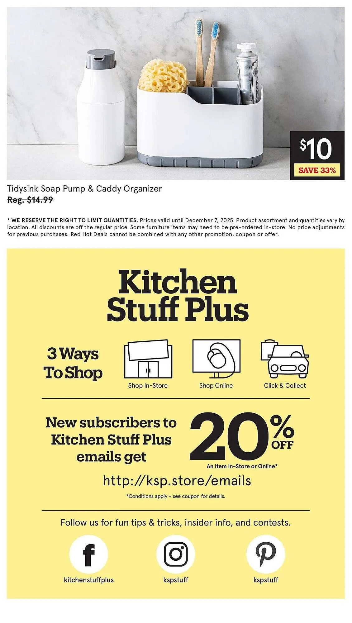 Kitchen Stuff Plus flyer from December 1 to December 8 2025 - flyer page 11