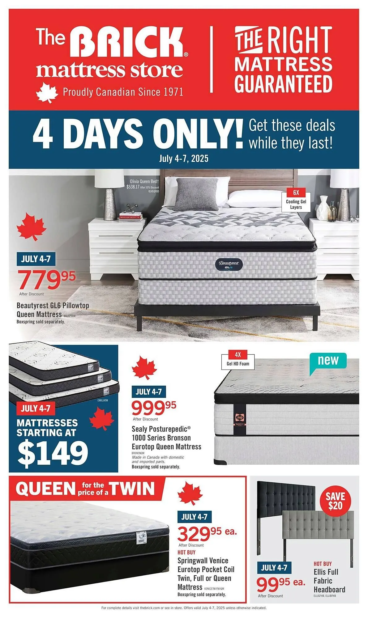 The Brick flyer from July 4 to July 11 2025 - flyer page 1