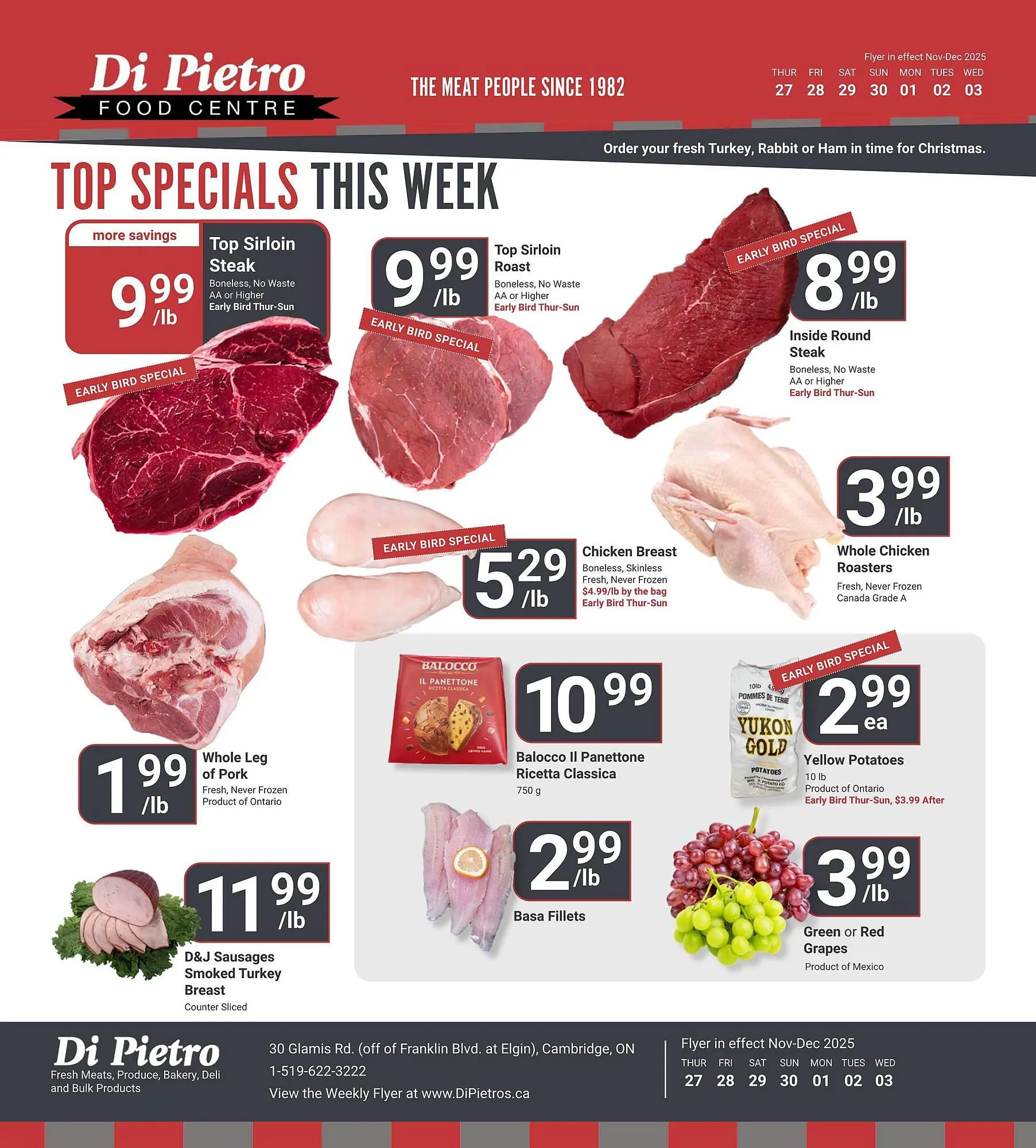 Di Pietro flyer from November 27 to December 4 2025 - flyer page 1