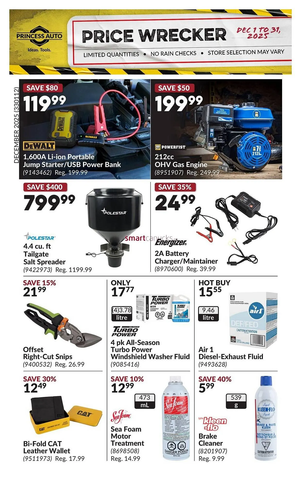 Princess Auto flyer from November 30 to December 6 2025 - flyer page 1