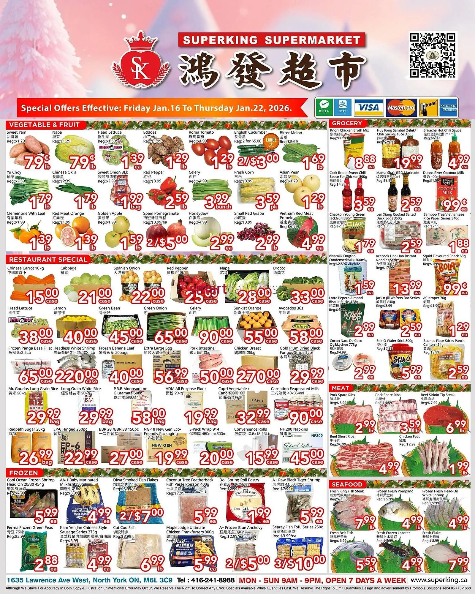Superking Supermarket flyer from January 16 to January 22 2026 - flyer page 1