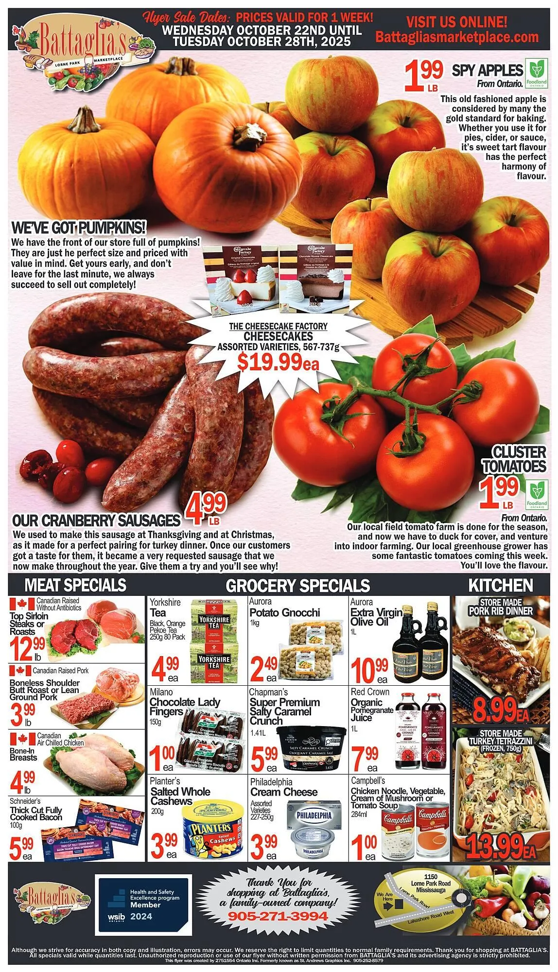 Battaglia's Marketplace flyer from October 22 to October 28 2025 - flyer page 1