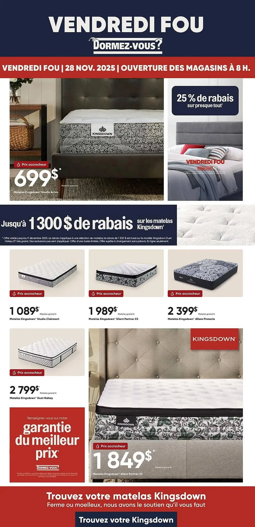 Dormez Vous flyer from November 23 to December 6 2025 - flyer page 1